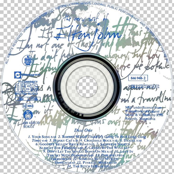 Compact Disc The Very Best Of Elton John PNG, Clipart, Album, Brand, Circle, Compact Disc, Data Storage Device Free PNG Download