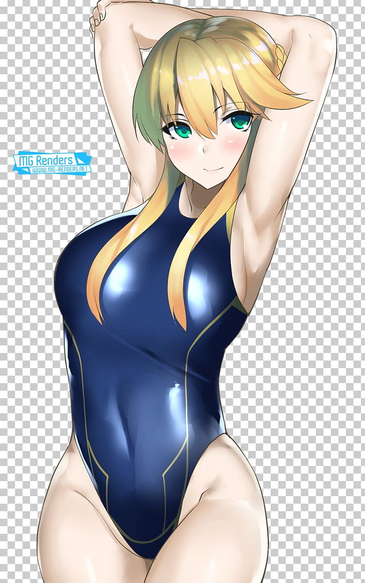 Brown Hair Mangaka Character Anime Swimsuit PNG, Clipart, Anime, Arm, Artoria Pendragon, Brown, Brown Hair Free PNG Download