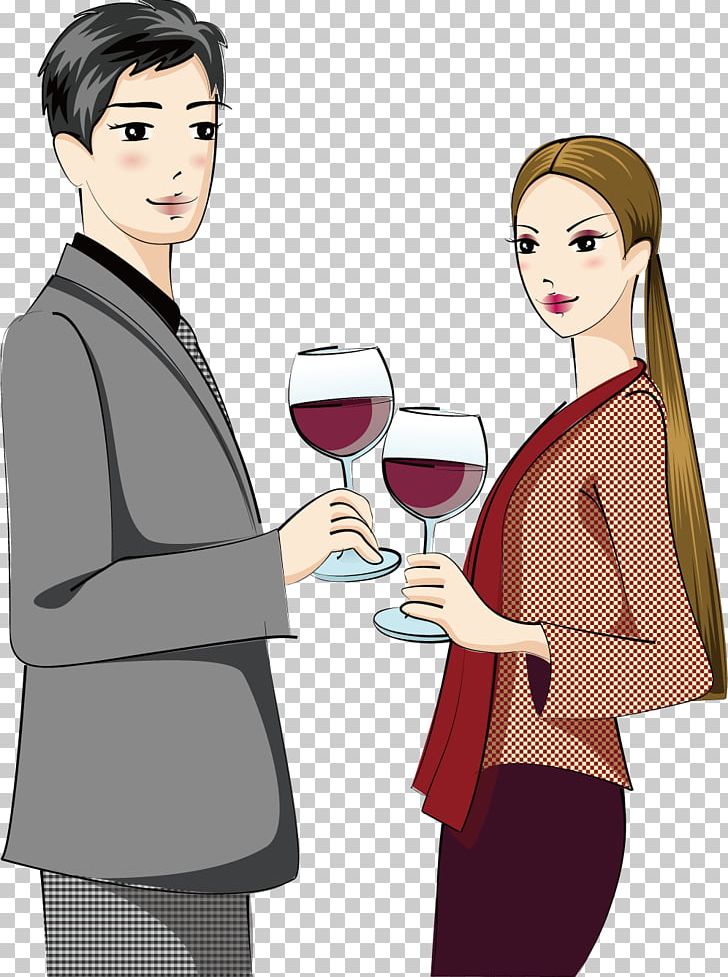 Red Wine Investor Investment Cartoon PNG, Clipart, Banquet Vector, Business, Communication, Congratulations Cards To Success, Conversation Free PNG Download