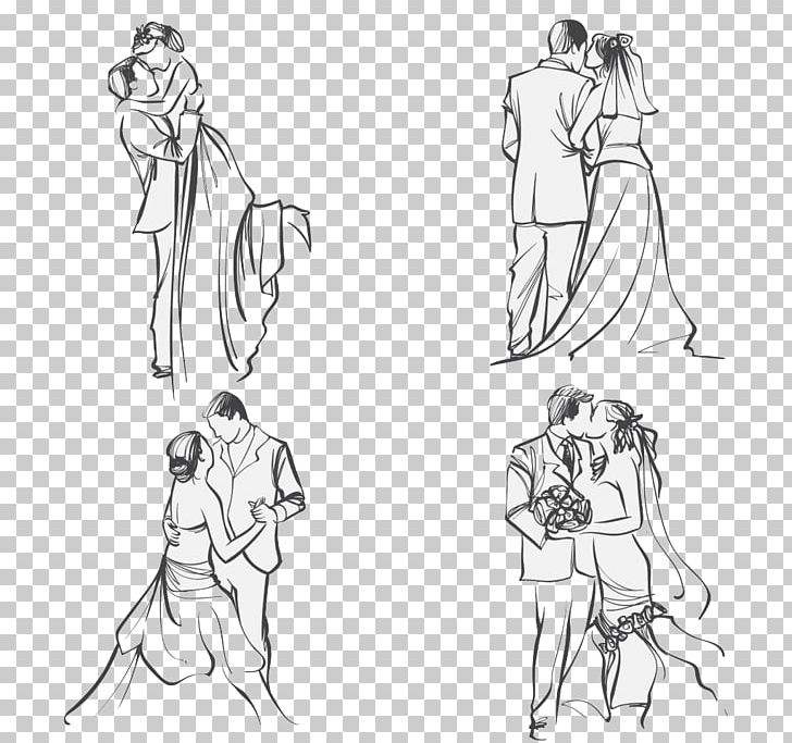 Wedding Invitation Couple Marriage PNG, Clipart, Arm, Bride, Cartoon, Couples, Fashion Design Free PNG Download