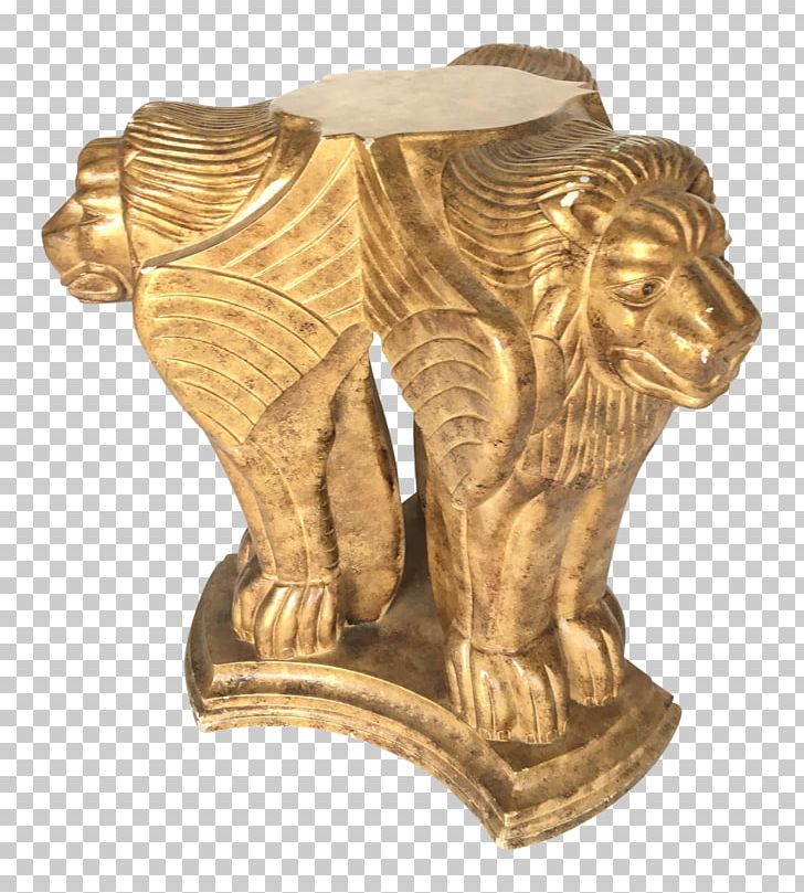 Winged Lion Table Sculpture Statue PNG, Clipart, Animals, Art, Artifact, Big Cats, Brass Free PNG Download