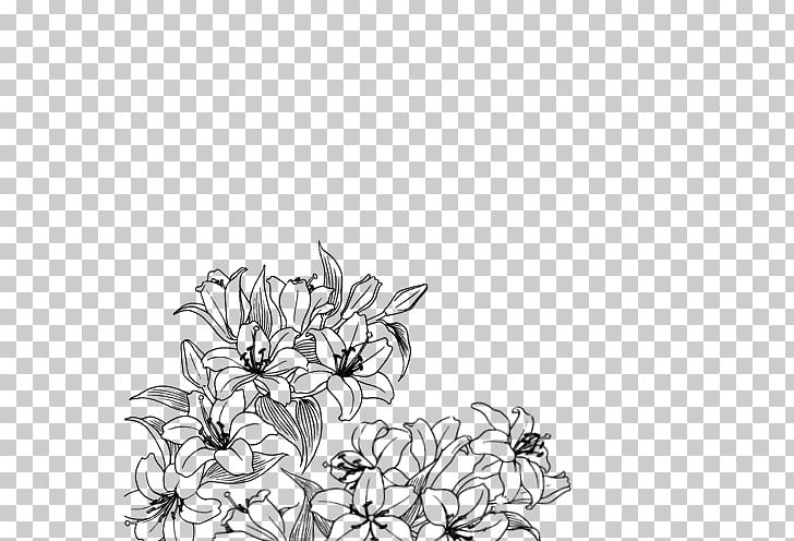 Drawing Black And White Flower Floral Design PNG, Clipart, Art, Art Museum, Artwork, Black, Branch Free PNG Download