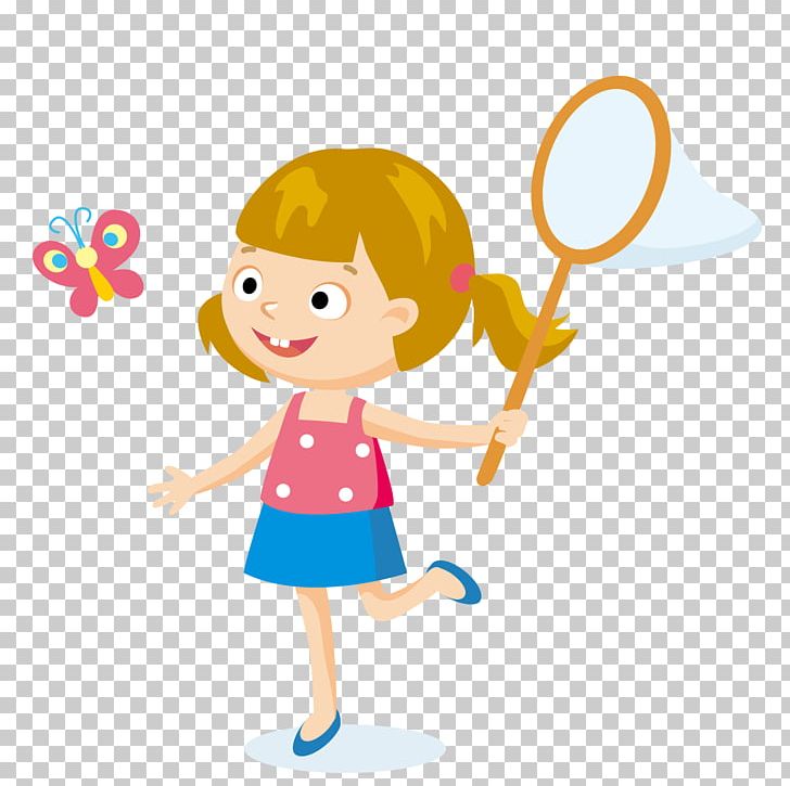 Butterfly Net Child Illustration PNG, Clipart, Anime Girl, Art, Baby Girl, Boy, Butter Free PNG Download