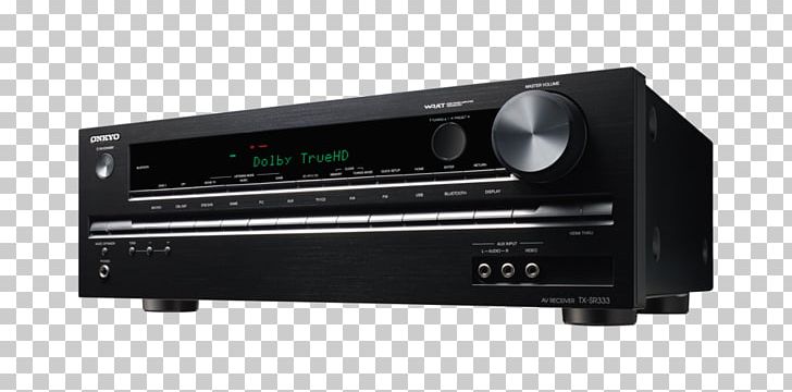 Radio Receiver AV Receiver Audio Electronics Onkyo TX SR333 PNG, Clipart, 4k Resolution, Audio Equipment, Electronic Device, Electronic Instrument, Electronics Free PNG Download