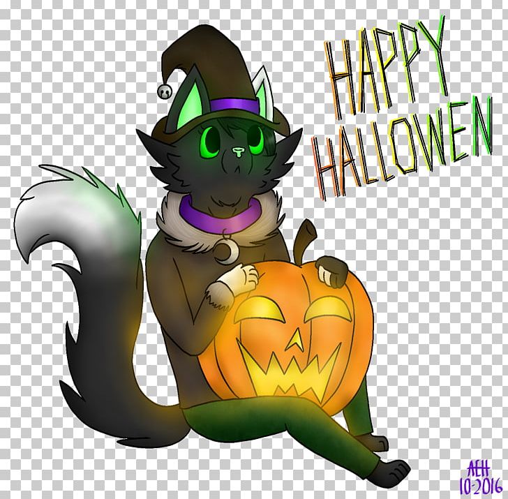 Cat Halloween Cartoon Pumpkin PNG, Clipart, Carnivoran, Cartoon, Cat, Cat Like Mammal, Fictional Character Free PNG Download