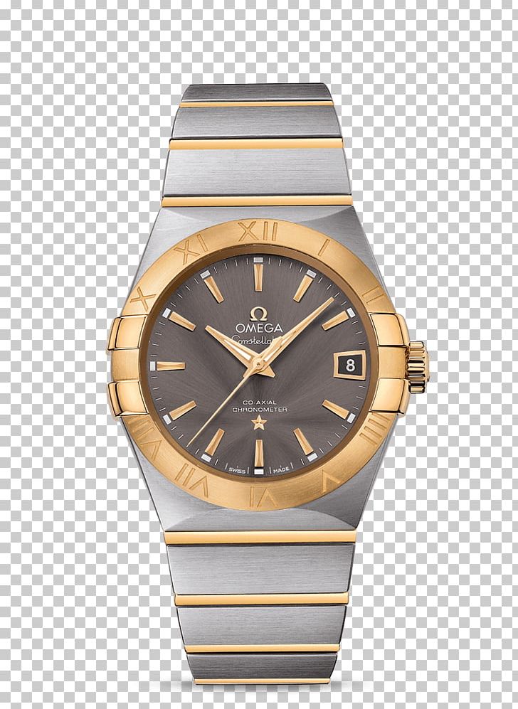 Omega Speedmaster Omega Constellation Omega SA Coaxial Escapement Watch PNG, Clipart, Accessories, Brown, Chronometer Watch, Metal, Omega Sa Free PNG Download