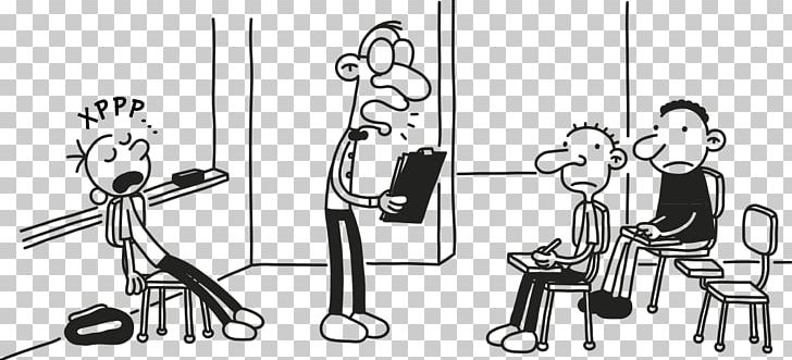 Diary Of A Wimpy Kid: Rodrick Rules Text Cartoon Le Journal De Mickey PNG, Clipart, Abrams Books, Arm, Auto Part, Black And White, Cartoon Free PNG Download