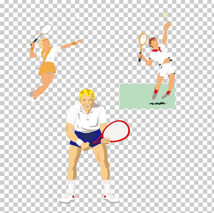 Tennis Illustration PNG, Clipart, Cartoon, Collection, Competition Event, Computer Wallpaper, Hand Free PNG Download