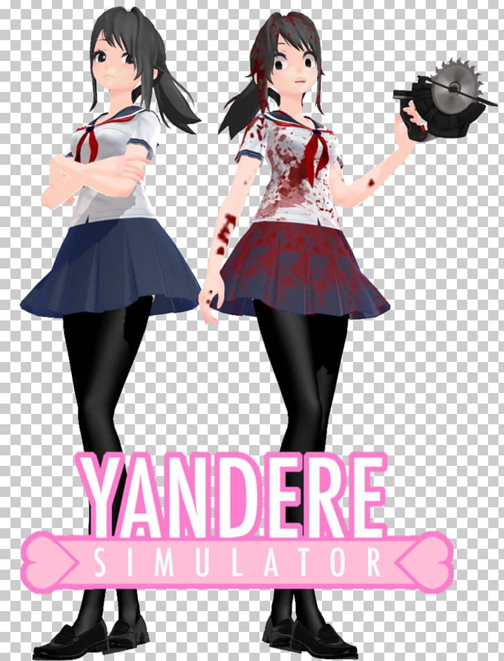 Yandere Simulator Yuno Gasai MikuMikuDance Kotonoha Katsura PNG, Clipart, Anime, Character, Chibi, Clothing, Costume Free PNG Download