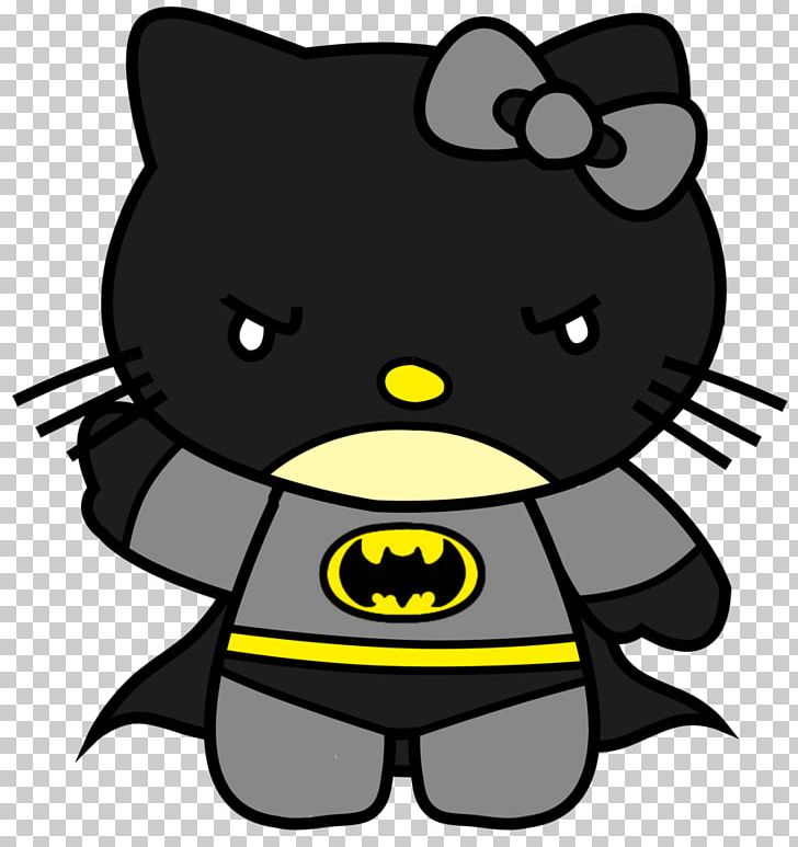 Hello Kitty Batman Batgirl Batwoman Robin PNG, Clipart, Artwork, Batgirl, Batman, Batwoman, Black Free PNG Download