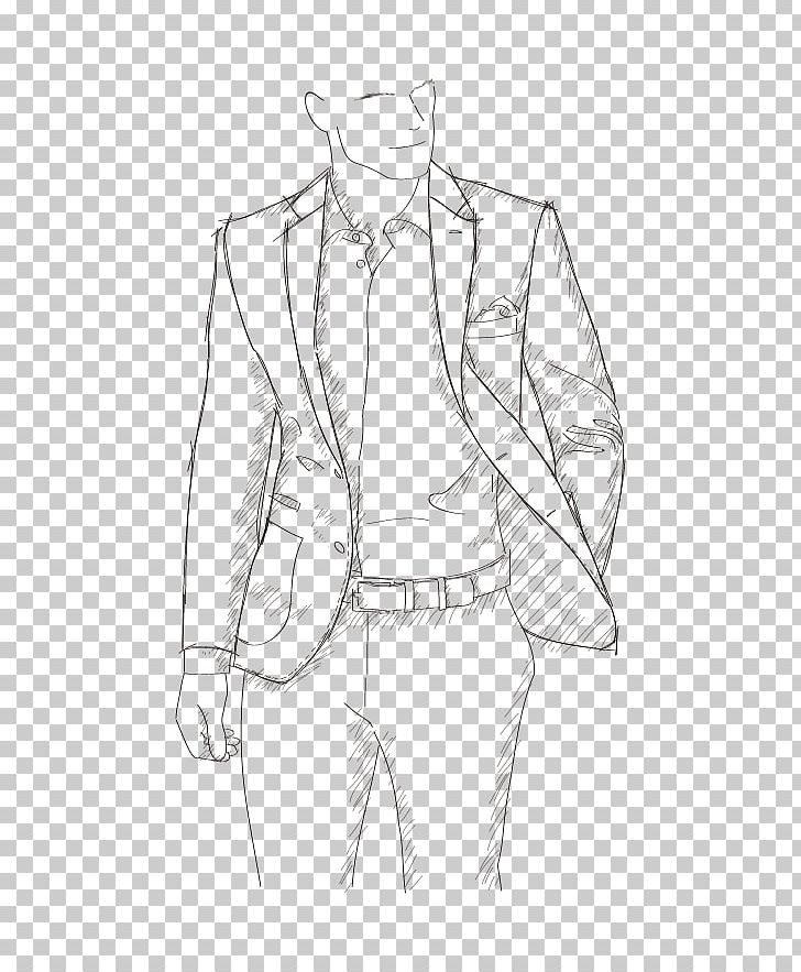 Suit Drawing Line Art Lapel Sketch PNG, Clipart, Abdomen, Angle, Arm, Artwork, Black And White Free PNG Download