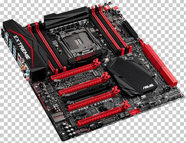 Motherboard RAMPAGE V EXTREME LGA 2011 ASUS Rampage V Extreme Intel X99 PNG, Clipart, Asus Rampage V Extreme, Computer Accessory, Computer Component, Computer Cooling, Computer Hardware Free PNG Download