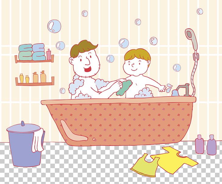Bathing Bathtub Shower PNG, Clipart, Baby, Bath, Bath Baby, Body, Cartoon Free PNG Download