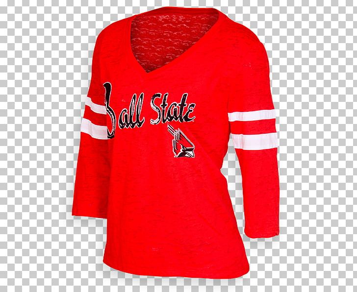 Sports Fan Jersey Long-sleeved T-shirt Long-sleeved T-shirt Bluza PNG, Clipart, Active Shirt, Ball State Cardinals, Bluza, Clothing, Jersey Free PNG Download