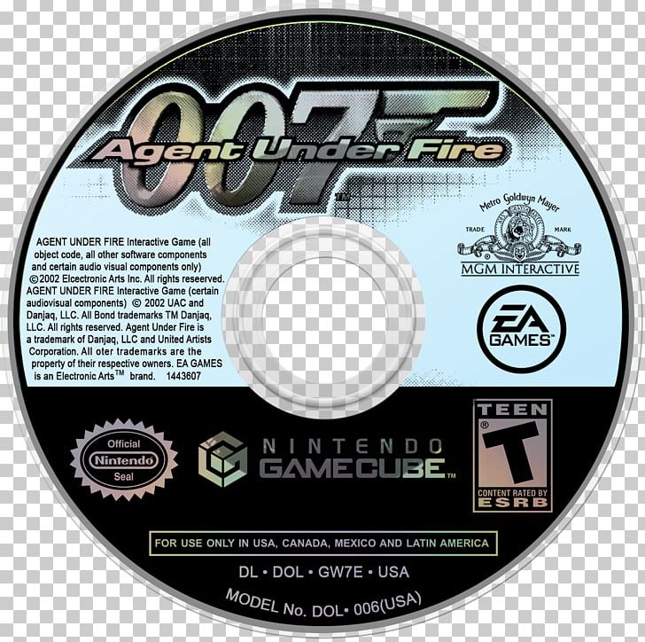 007: Agent Under Fire Compact Disc James Bond 007: Nightfire GameCube Mario Party 4 PNG, Clipart, Agent 007, Brand, Compact Disc, Data Storage Device, Dvd Free PNG Download