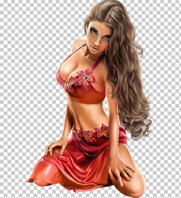 3D Computer Graphics Woman Pin-up Girl PNG, Clipart, 3d Computer Graphics, Abdomen, Art, Artist, Brown Hair Free PNG Download
