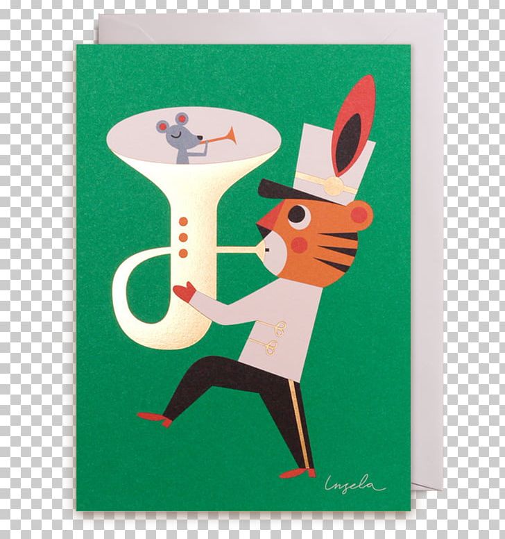 Greeting & Note Cards Illustration Reindeer Illustrator PNG, Clipart, Art, Brass Band, Cartoon, Christmas Day, Deer Free PNG Download