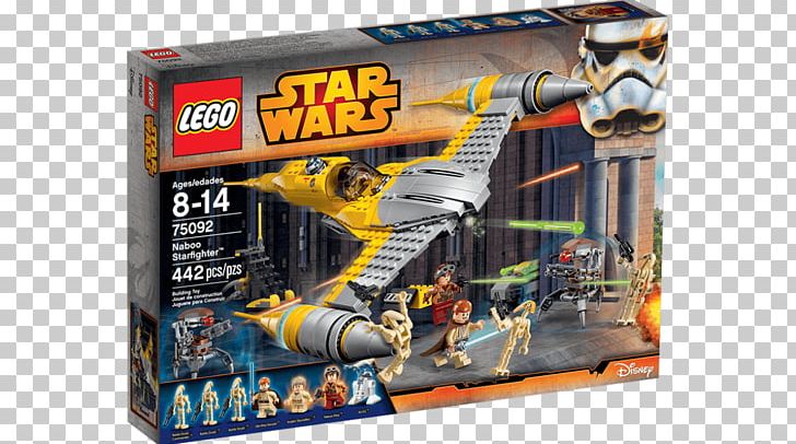 Star Wars: Starfighter Anakin Skywalker R2-D2 Obi-Wan Kenobi LEGO 75092 Star Wars Naboo Starfighter PNG, Clipart, All Terrain Armored Transport, Anakin Skywalker, Fantasy, Lego, Lego Minifigure Free PNG Download