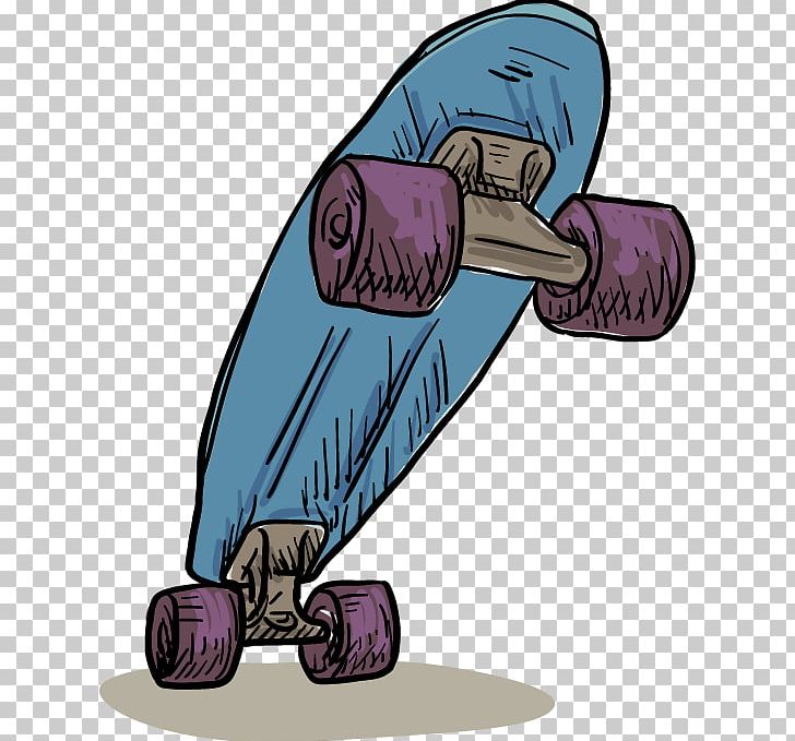 Longboard Skateboarding PNG, Clipart, Download, Drawing, Hand Drawing, Hand Drawn, Hand Painted Free PNG Download