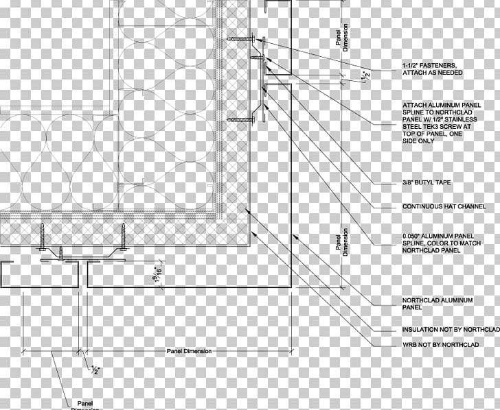 Rainscreen Facade Cladding Architectural Engineering Drawing PNG, Clipart, Aluminium, Angle, Architecture, Area, Black And White Free PNG Download