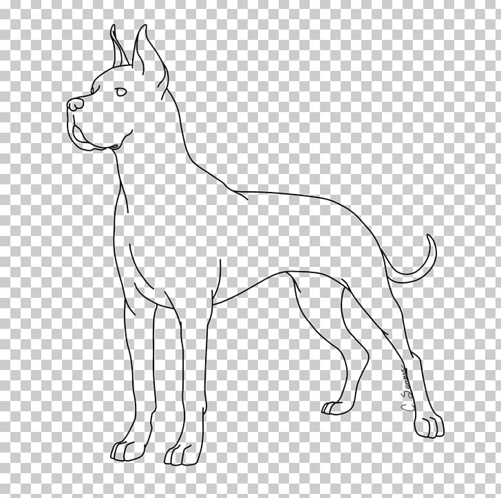 Great Dane Dobermann Puppy German Shepherd Line Art PNG, Clipart, Animal Figure, Animals, Artwork, Black And White, Breed Free PNG Download