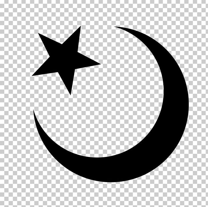 Star And Crescent Islam Symbol PNG, Clipart, Artwork, Black And White, Circle, Computer Icons, Crescent Free PNG Download