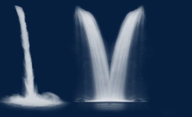 A Variety Of Water Fountains Falls PNG, Clipart, Backgrounds, Blue, Column, Falls Clipart, Flow Free PNG Download