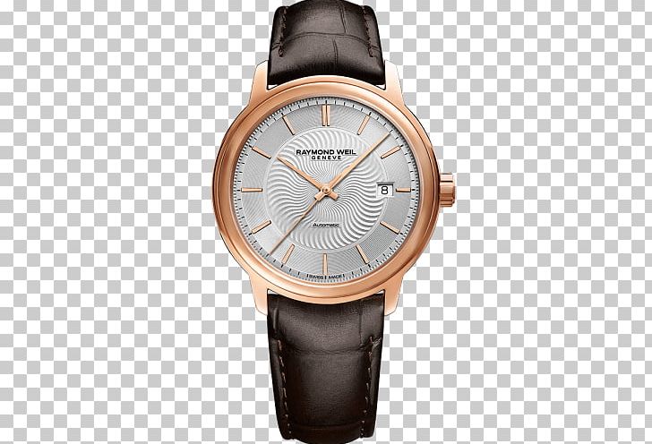 RAYMOND WEIL Maestro Automatic Watch Gold PNG, Clipart, Accessories, Automatic Watch, Bracelet, Brand, Brown Free PNG Download