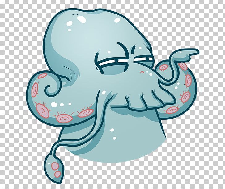Indian Elephant Sticker Cthulhu Telegram PNG, Clipart, Art, Call, Cartoon, Cephalopod, Character Free PNG Download