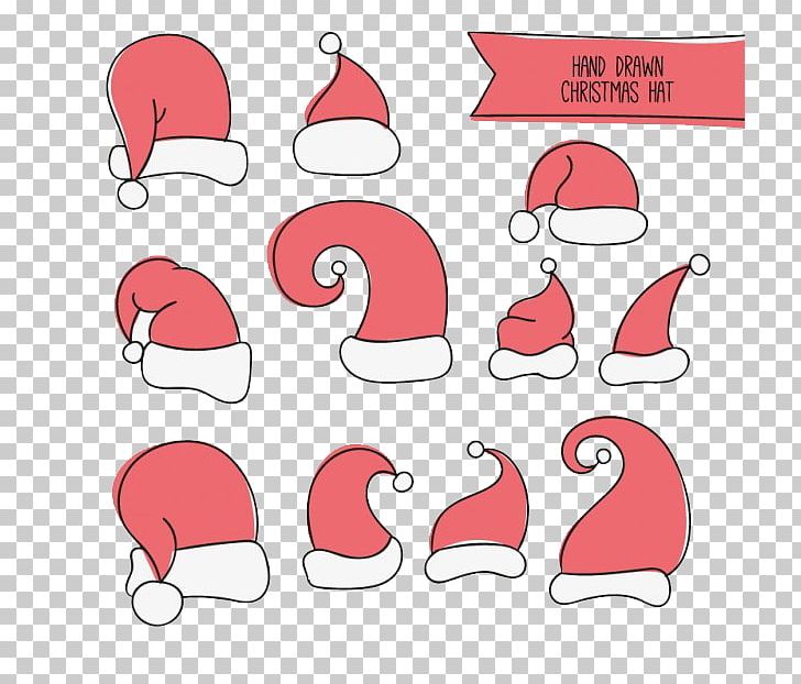 Santa Claus Christmas Hat PNG, Clipart, Adobe Illustrator, Area, Christmas, Christmas Border, Christmas Frame Free PNG Download