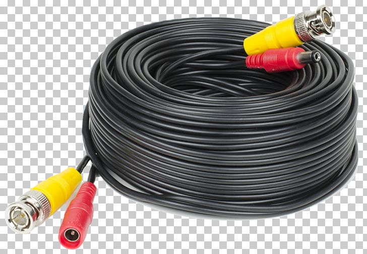 BNC Connector Closed-circuit Television Coaxial Cable Wireless Security Camera Electrical Cable PNG, Clipart, Bnc, Cable, Camera, Closedcircuit Television, Digital Video Recorders Free PNG Download