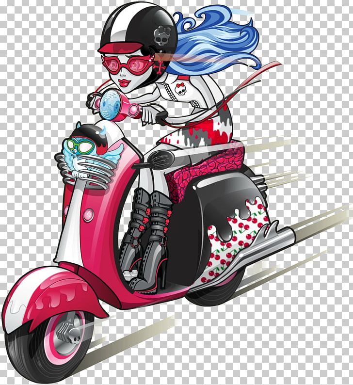Scooter Motorcycle Accessories Vespa Monster High PNG, Clipart, Automotive Design, Barbie, Cars, Character, Fictional Character Free PNG Download