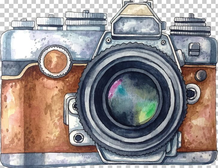 Camera Photography Watercolor Painting Drawing PNG, Clipart, Camera Icon, Camera Lens, Cameras Optics, Camera Vector, Happy Birthday Vector Images Free PNG Download