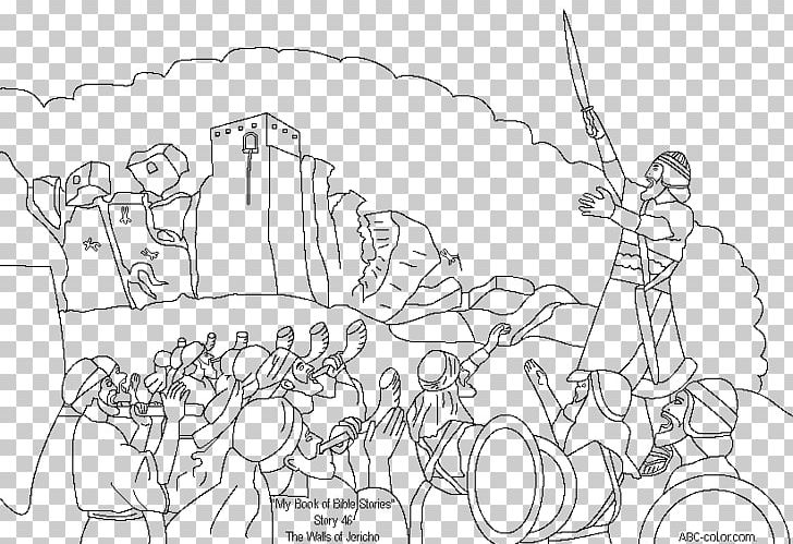 Joshua And The Battle Of Jericho Wall Of Jericho Coloring Book Png