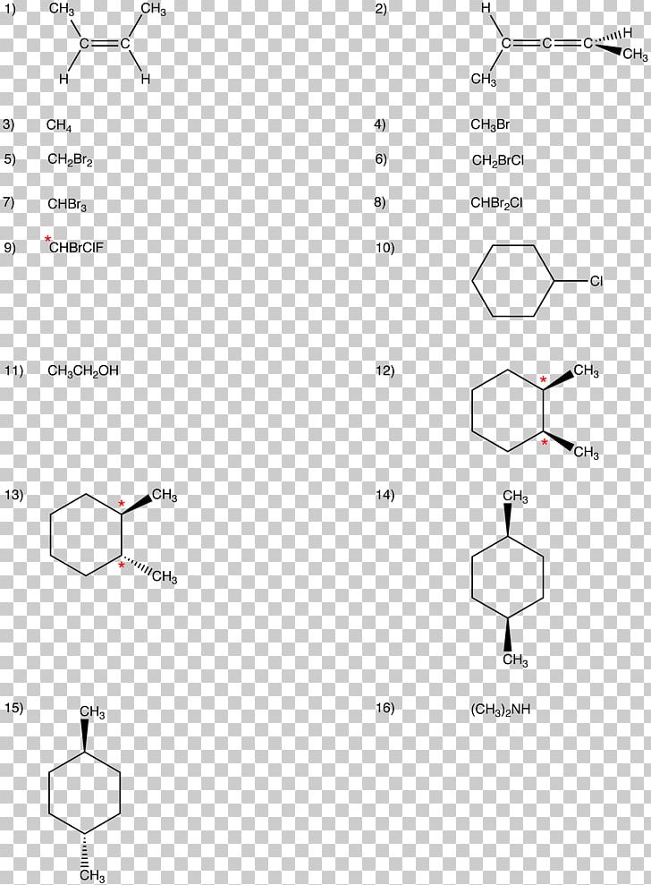 Chirality Stereocenter Molecule Asymmetric Carbon Isomer PNG, Clipart, Angle, Area, Asymmetry, Atom, Black And White Free PNG Download