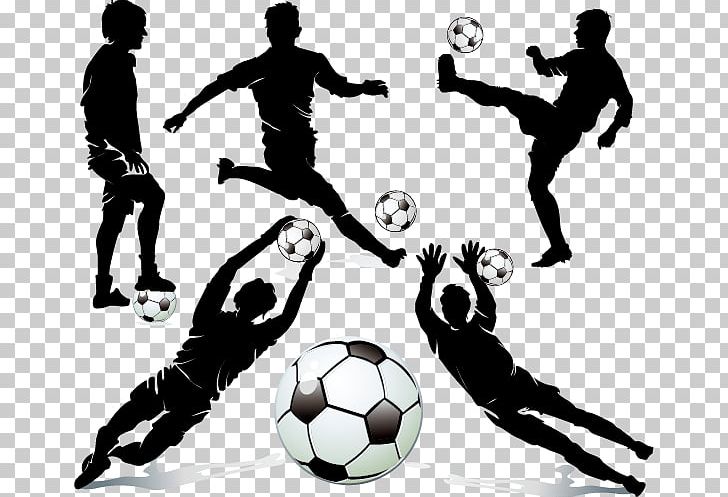 Football Player Silhouette Dribbling PNG, Clipart, Cup, Extinguishing, Figures, Football Match, Football Player Free PNG Download