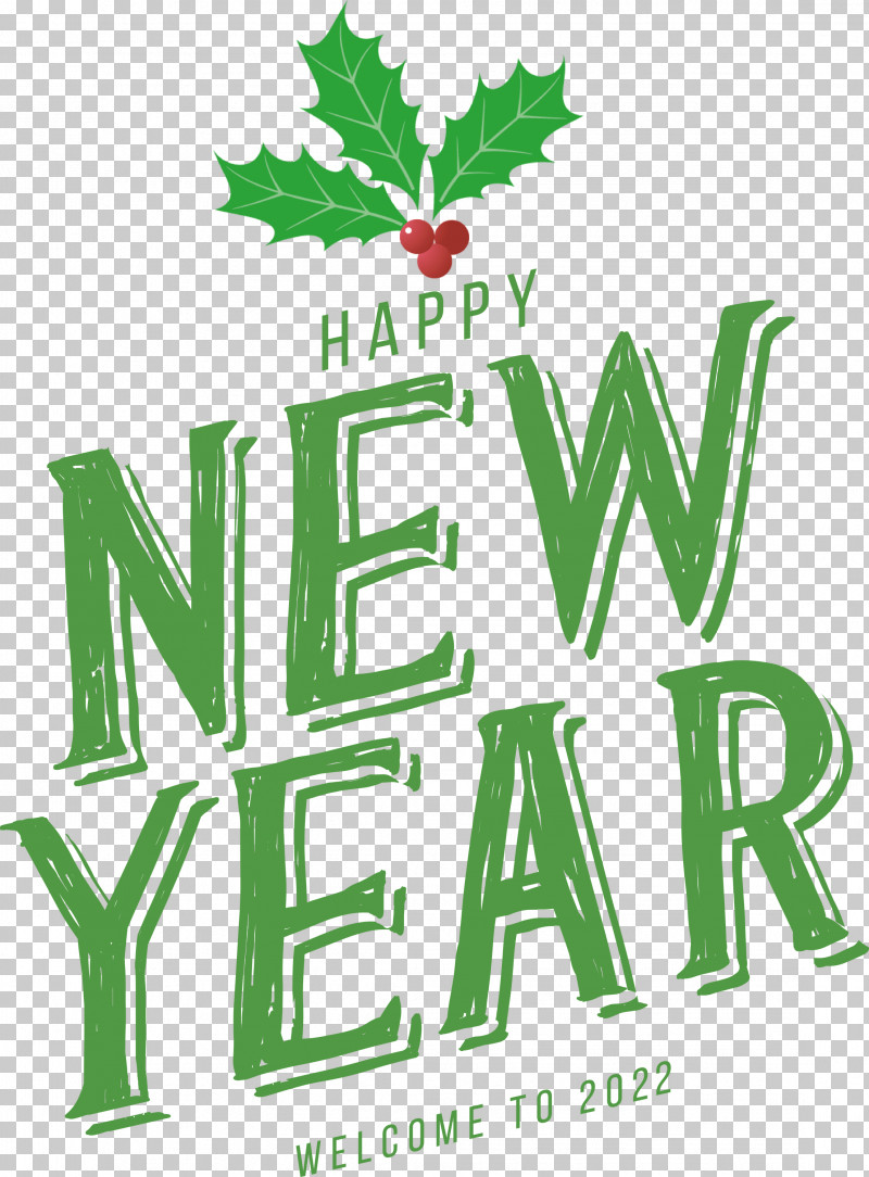 Happy New Year 2022 2022 New Year 2022 PNG, Clipart, Green, Leaf, Line, Logo, Mathematics Free PNG Download