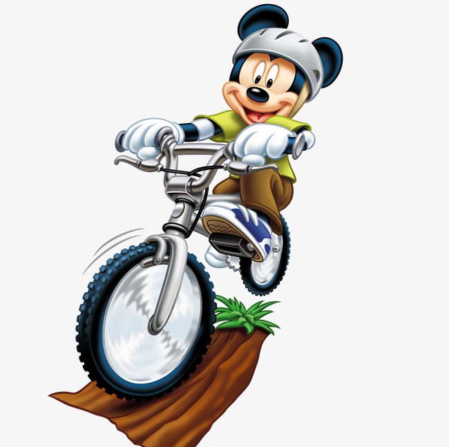 Riding A Mountain Ride Cartoon Mickey PNG, Clipart, Animation, Bike, Cartoon, Cartoon Clipart, Color Free PNG Download