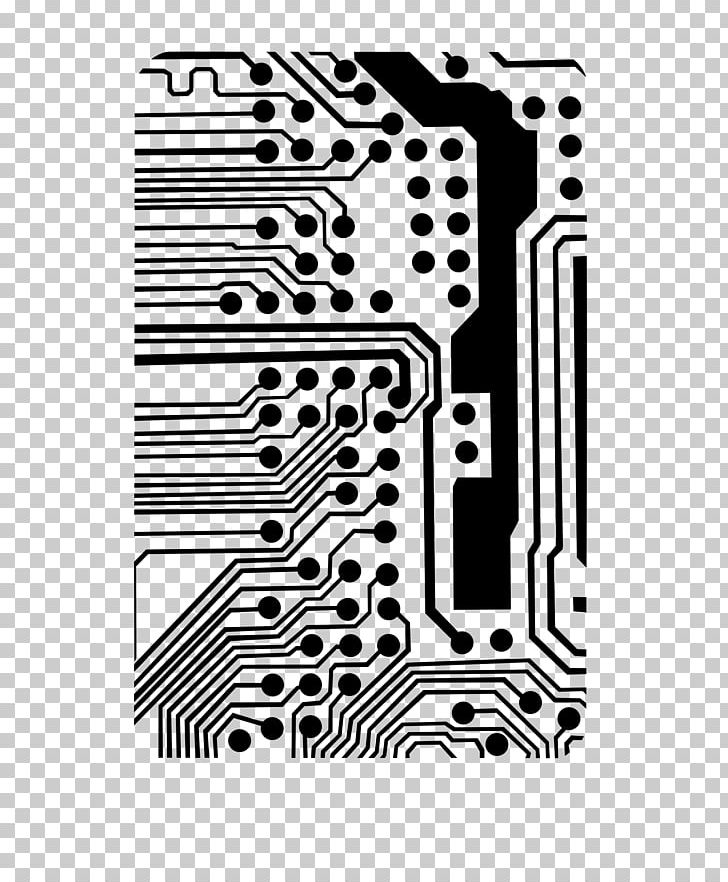 Electronic Circuit Electrical Network Electronics Printed Circuit Board Circuit Diagram PNG, Clipart, Angle, Black, Black And White, Boar, Computer Free PNG Download