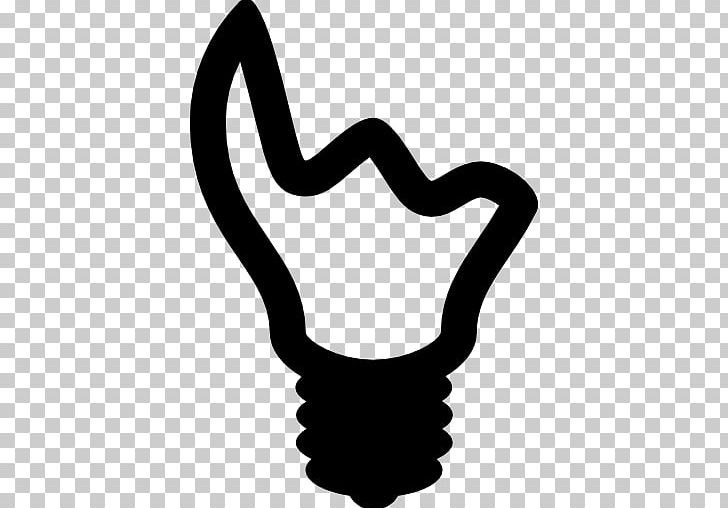 Incandescent Light Bulb Lamp Computer Icons PNG, Clipart, Black, Black And White, Bulb, Compact Fluorescent Lamp, Computer Icons Free PNG Download