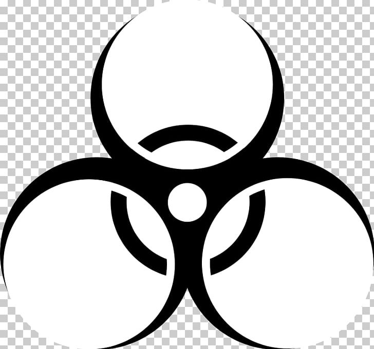 Biological Hazard Symbol Sign PNG, Clipart, Art, Artwork, Biological Hazard, Black And White, Circle Free PNG Download