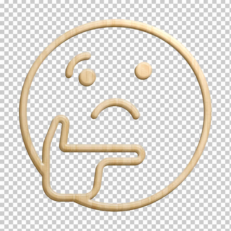 Thinking Emoji transparent background PNG cliparts free download