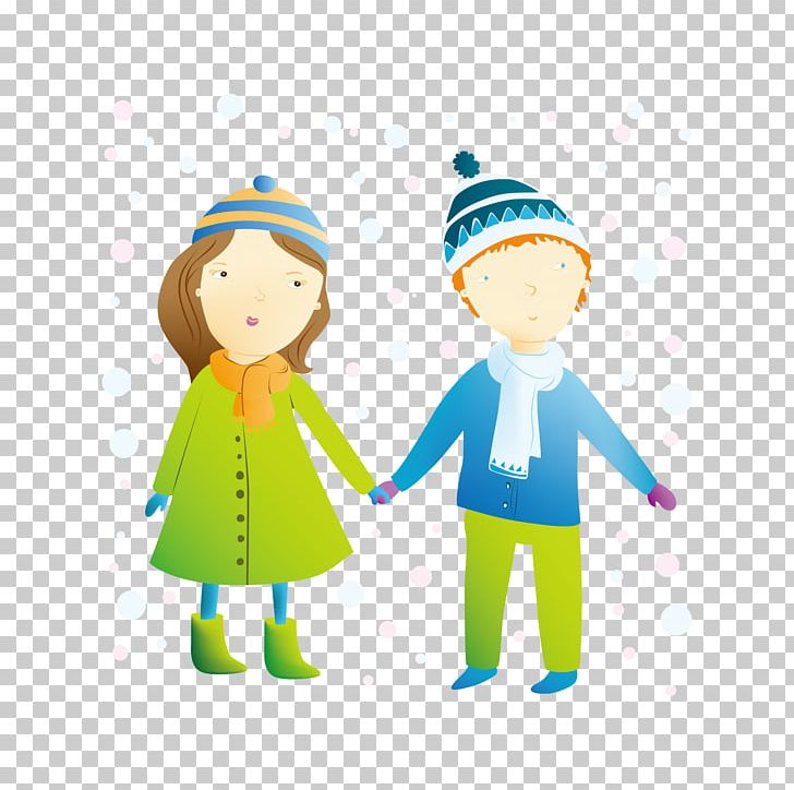 Snowflake Winter PNG, Clipart, Boy, Cartoon, Cartoon Couple, Child, Children Free PNG Download