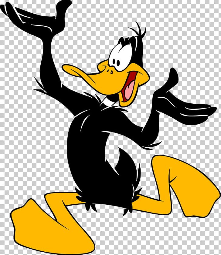 Daffy Duck Donald Duck Open PNG, Clipart, Artwork, Beak, Bird, Black And White, Bugs Bunny Free PNG Download