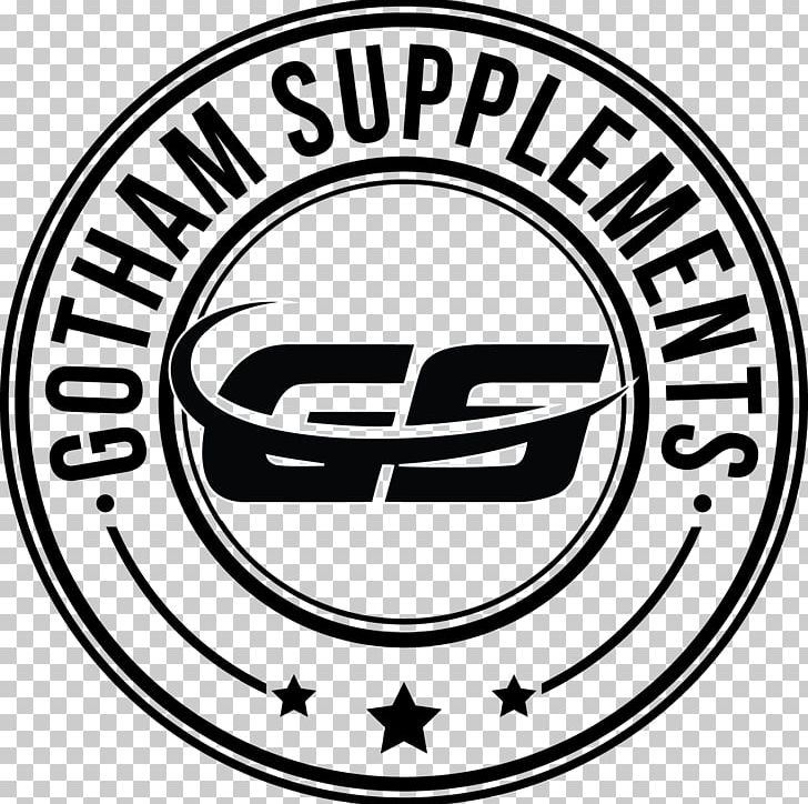 Gotham Supplements Dietary Supplement Logo Organization Brand PNG, Clipart, Area, Black And White, Brand, Circle, Dietary Supplement Free PNG Download