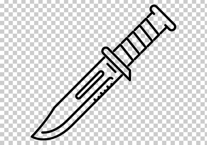 Combat Knife Hunting & Survival Knives Computer Icons PNG, Clipart, Area, Black And White, Cold Weapon, Combat, Combat Knife Free PNG Download