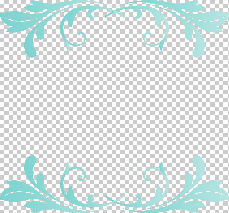 Aqua Turquoise Teal Ornament PNG, Clipart, Aqua, Classic Frame, Ornament, Paint, Teal Free PNG Download