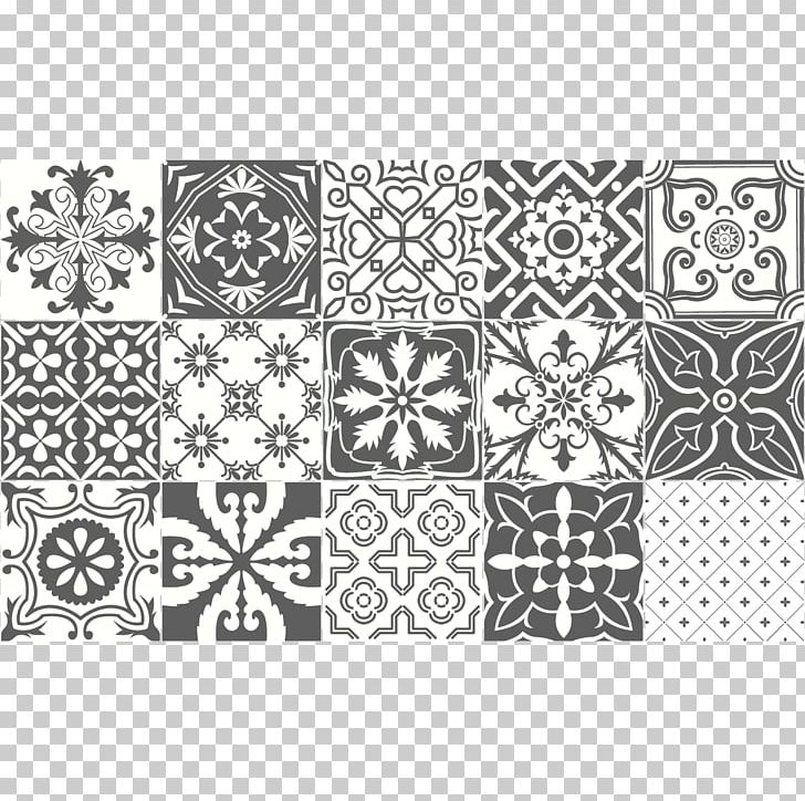 Cement Tile Azulejo Carrelage Ceramic PNG, Clipart, Area, Azulejo, Bain, Black, Black And White Free PNG Download