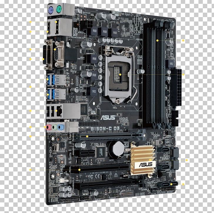 LGA 1151 ASUS B150M-C Intel B150 LGA1151 Micro ATX Hardware/Electronic Motherboard MicroATX PNG, Clipart, Asus, Atx, B 150, Computer, Computer Case Free PNG Download