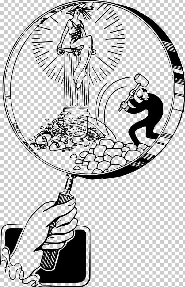 Magnifying Glass PNG, Clipart, Art, Artwork, Black And White, Cartoon, Circle Free PNG Download